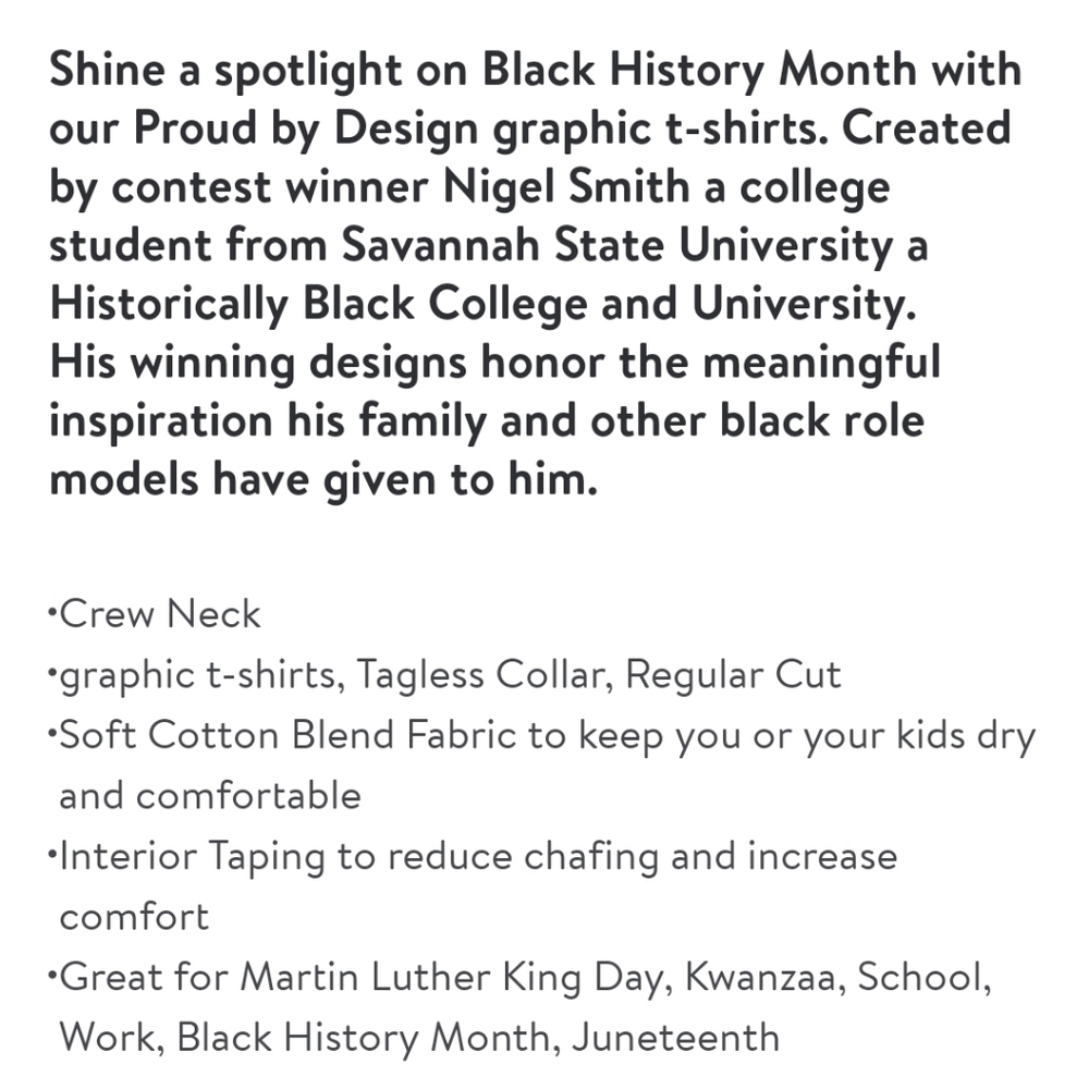 NWT Unisex Shine A Light On Black Excellence by Proud By Design T-shirt - Picture 9 of 9